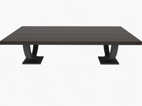 Stół z połyskiem drewna Model 3D