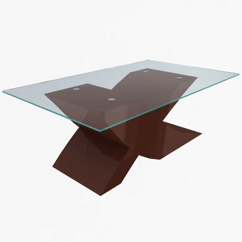 木桌 3D 模型 .c4d .max .obj .3ds .fbx .stl .blend