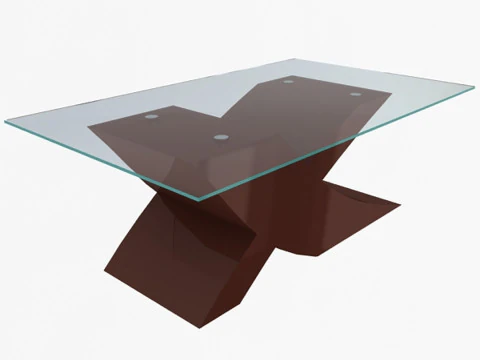 Дерев'яний стіл 3D Модель