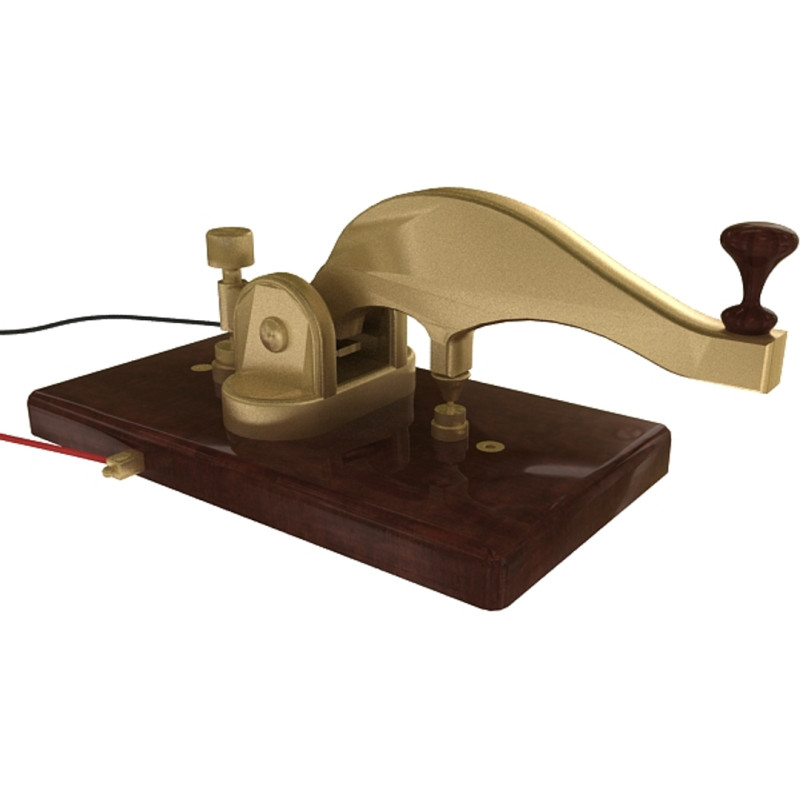 Vintage Telegraph 3D Modell .c4d .max .obj .3ds .fbx .stl .blend