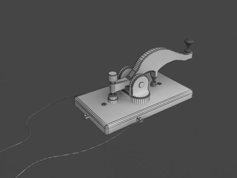 Vintage Telegraph 3D Model