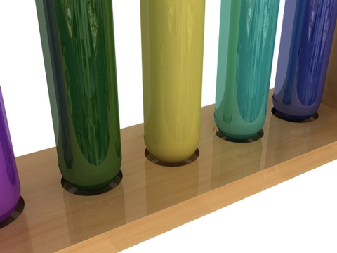 Rozwiązania w zakresie sprzętu szkolnego z probówką Model 3D