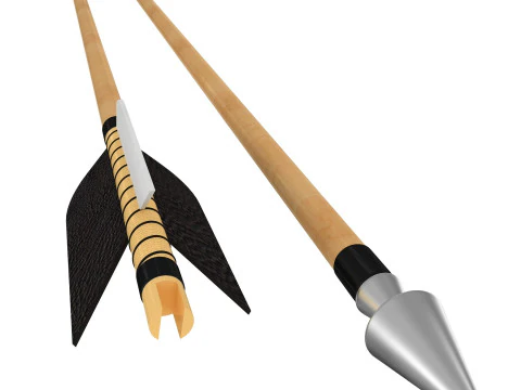 Flecha de madeira Modelo 3D