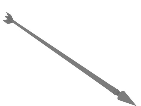 木の矢 3Dモデル