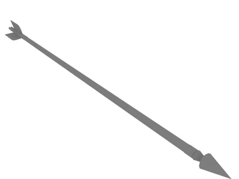 Wooden Arrow 3D Model