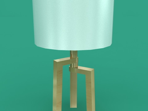 Wooden Lamp 3D Model