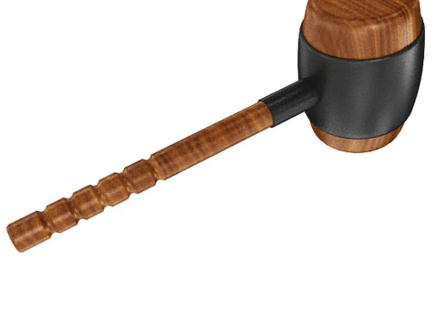 Wooden Mallet 3D Model