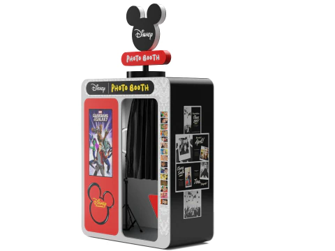 Disney Park Photo Booth with Camera Stand 3D Model