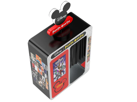 Disney Park Photo Booth with Camera Stand 3D Model