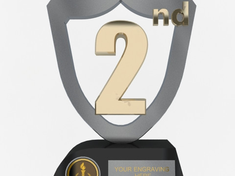 2nd Winner Trophy 3D Model