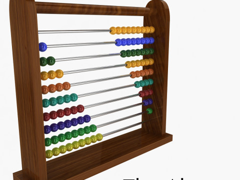 Counting Abacus 3D Model