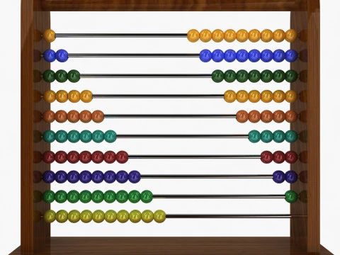 Counting Abacus 3D Model