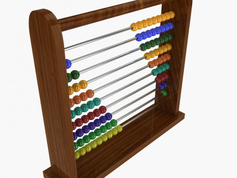 Counting Abacus 3D Model