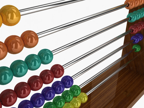 Counting Abacus 3D Model