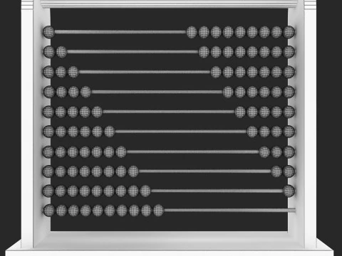 Counting Abacus 3D Model