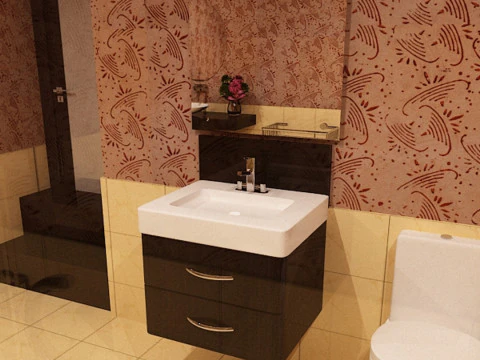 Luxury Bathroom 3D Model