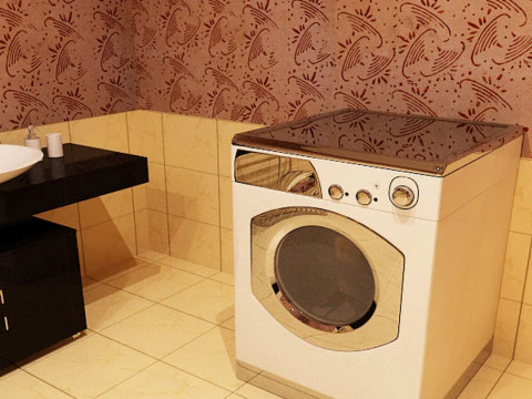 Luxury Bathroom 3D Model