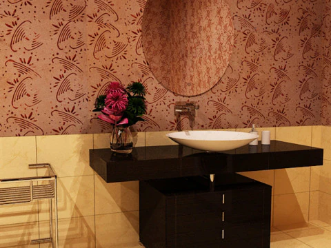Luxury Bathroom 3D Model