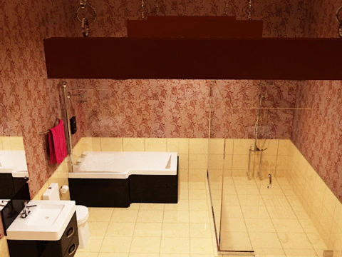 Luxury Bathroom 3D Model
