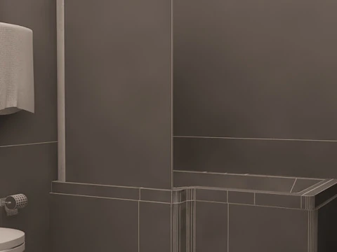 Luxury Bathroom 3D Model