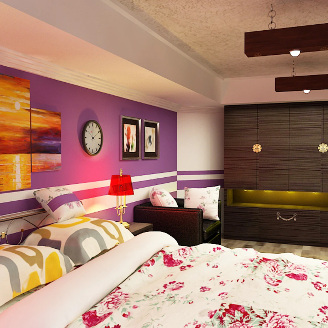 Master Bedroom 3D Model .c4d .max .obj .3ds .fbx .stl .blend 