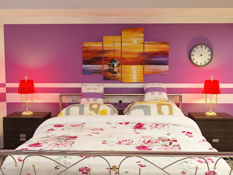 Gł&oacute;wna sypialnia Model 3D