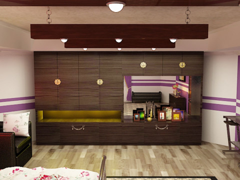 Gł&oacute;wna sypialnia Model 3D