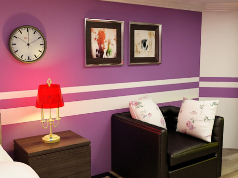 Gł&oacute;wna sypialnia Model 3D