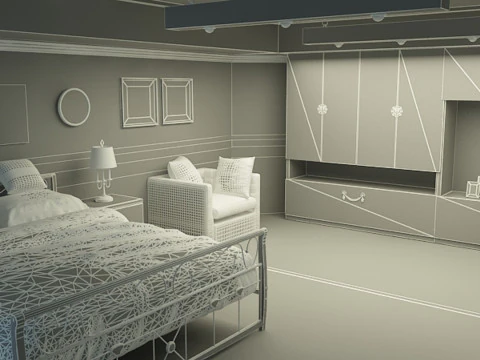 Master Bedroom 3D Model