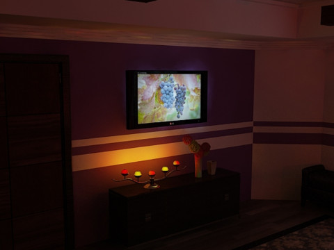 Gł&oacute;wna sypialnia Model 3D