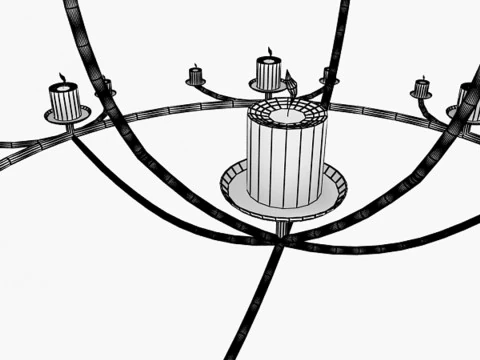 Ceiling Chandelier 3D Model