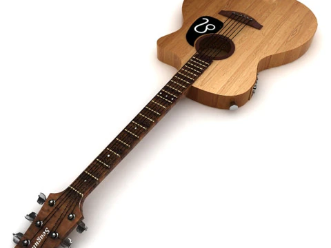 Acoustic Guitar 3D Model