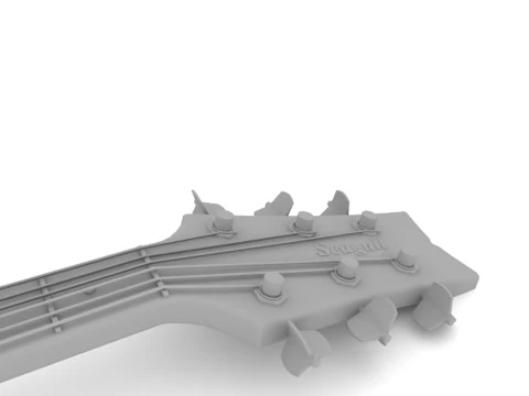 Acoustic Guitar 3D Model