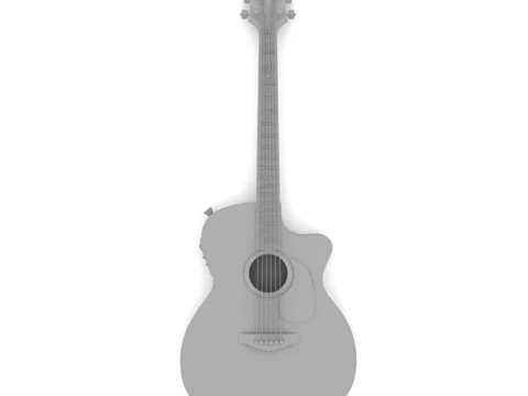 Acoustic Guitar 3D Model