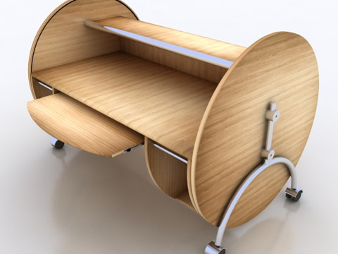 Computer Table 3D Model