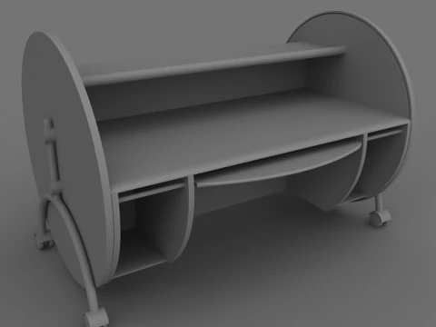 Computer Table 3D Model