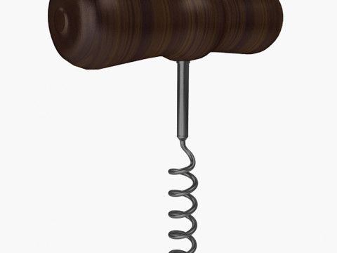 螺旋开瓶器 3D 模型