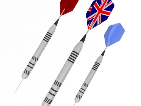 ダーツを投げる 3Dモデル