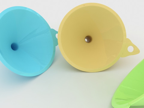 塑料漏斗 3D 模型