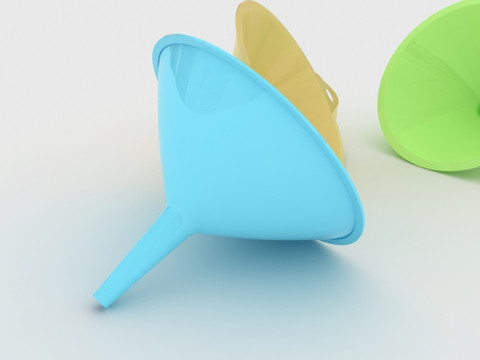 Funil de pl&aacute;stico Modelo 3D