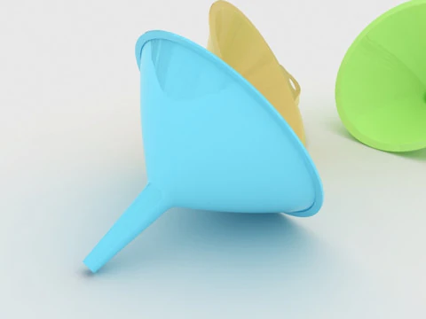 Plastic Funnel 3D Model