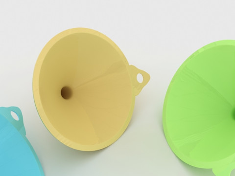 Funil de pl&aacute;stico Modelo 3D