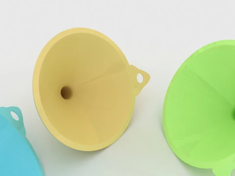 Plastic Funnel 3D Model