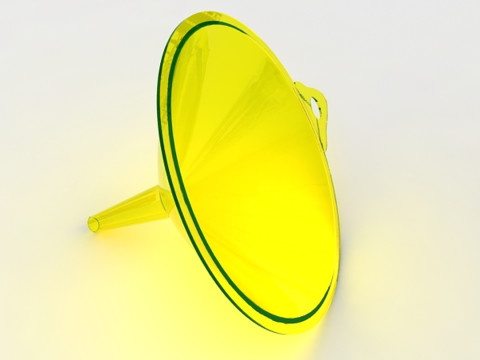 Funil de pl&aacute;stico Modelo 3D