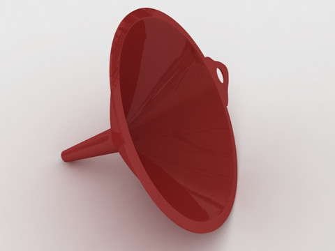 Funil de pl&aacute;stico Modelo 3D