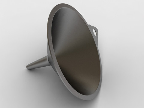 Funil de pl&aacute;stico Modelo 3D