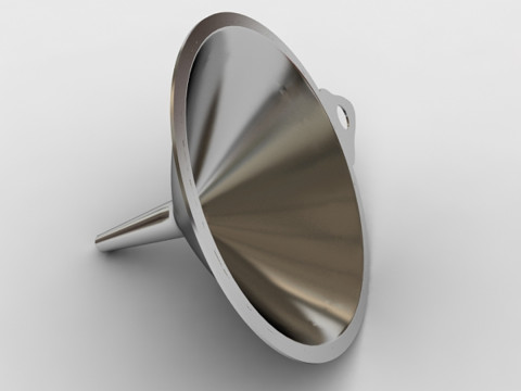 Funil de pl&aacute;stico Modelo 3D