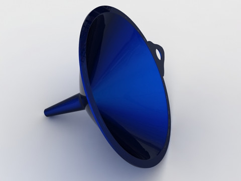 Funil de pl&aacute;stico Modelo 3D