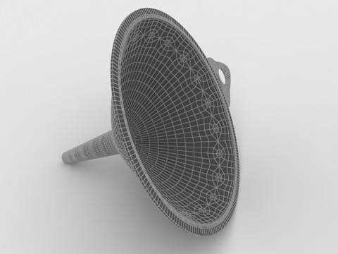 Funil de pl&aacute;stico Modelo 3D