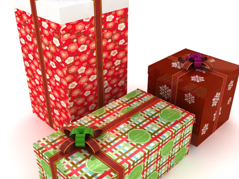 Paket Hadiah Model 3D